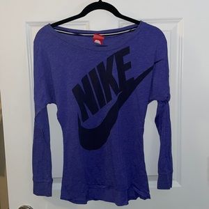 purple nike long sleeve